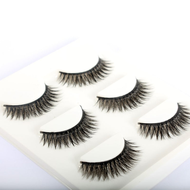 3D False Eye lashes Extension on Reusable Self-Adhesive