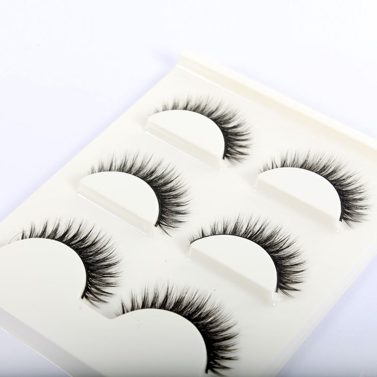 3D False Eye lashes Extension on Reusable Self-Adhesive