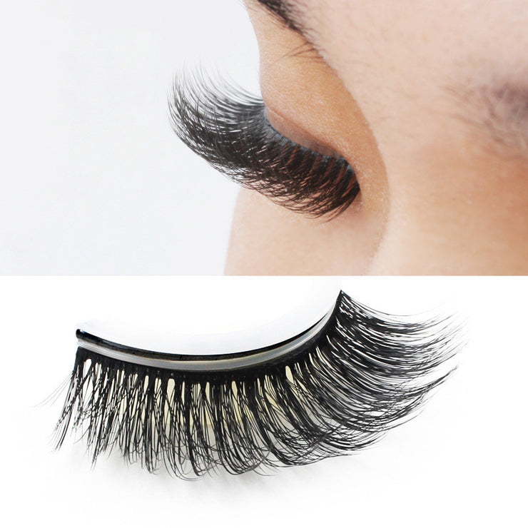 3D False Eye lashes Extension on Reusable Self-Adhesive