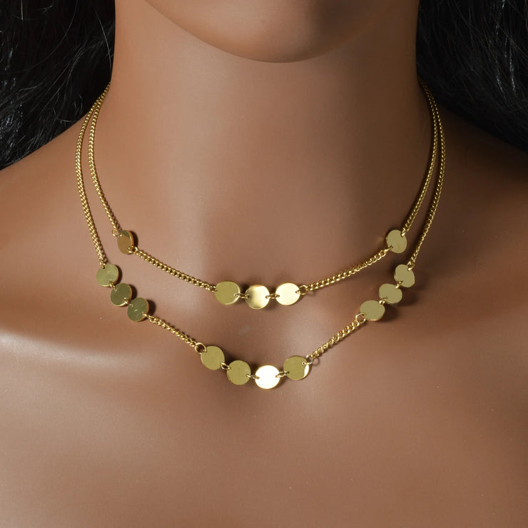 Chic Gold Layered Necklace