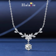 Sparkling Silver Moissanite Necklace