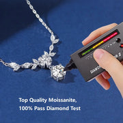 Sparkling Silver Moissanite Necklace