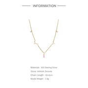 Sparkling Zircon Spike Necklace