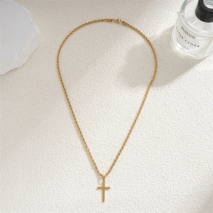 Timeless Gold Cross Necklace