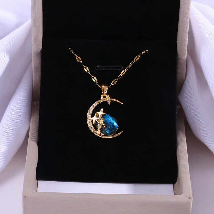 Blue Star Luxury Pendant Necklace