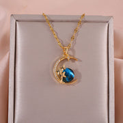 Blue Star Luxury Pendant Necklace