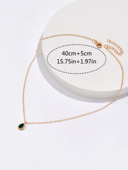 Sparkling Water Drop Necklace