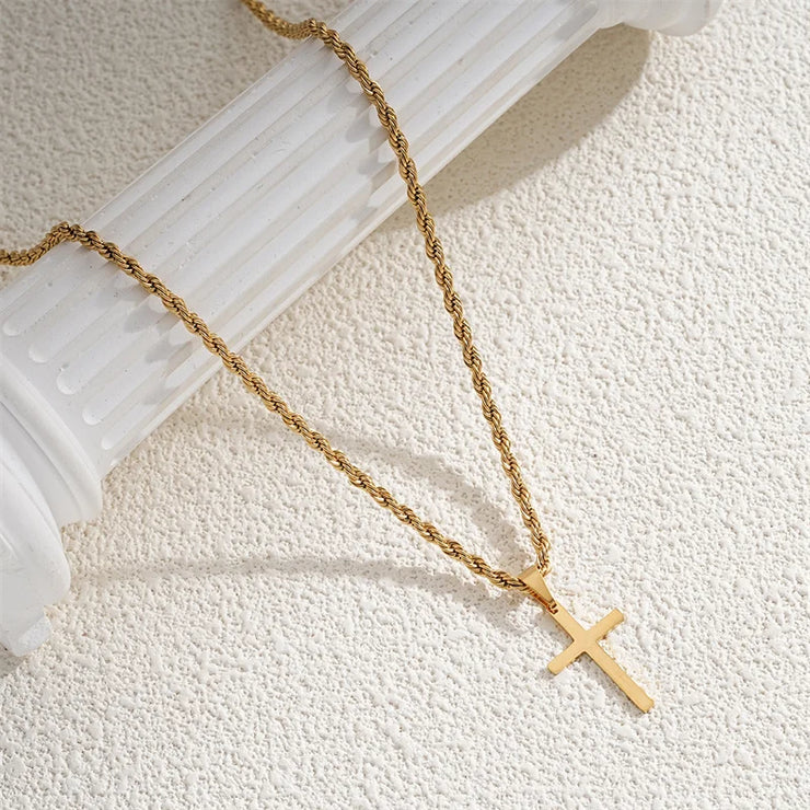 Timeless Gold Cross Necklace