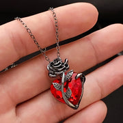 Gothic Heart Pendant Necklace