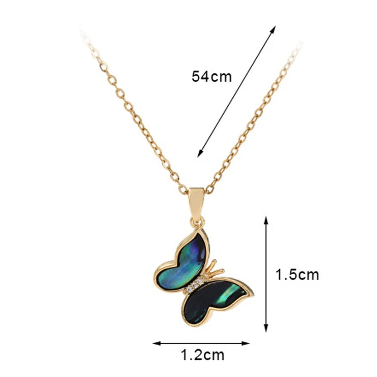 Sparkling Butterfly Necklace Charm