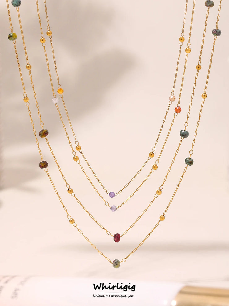 Colorful Charm Choker Necklace