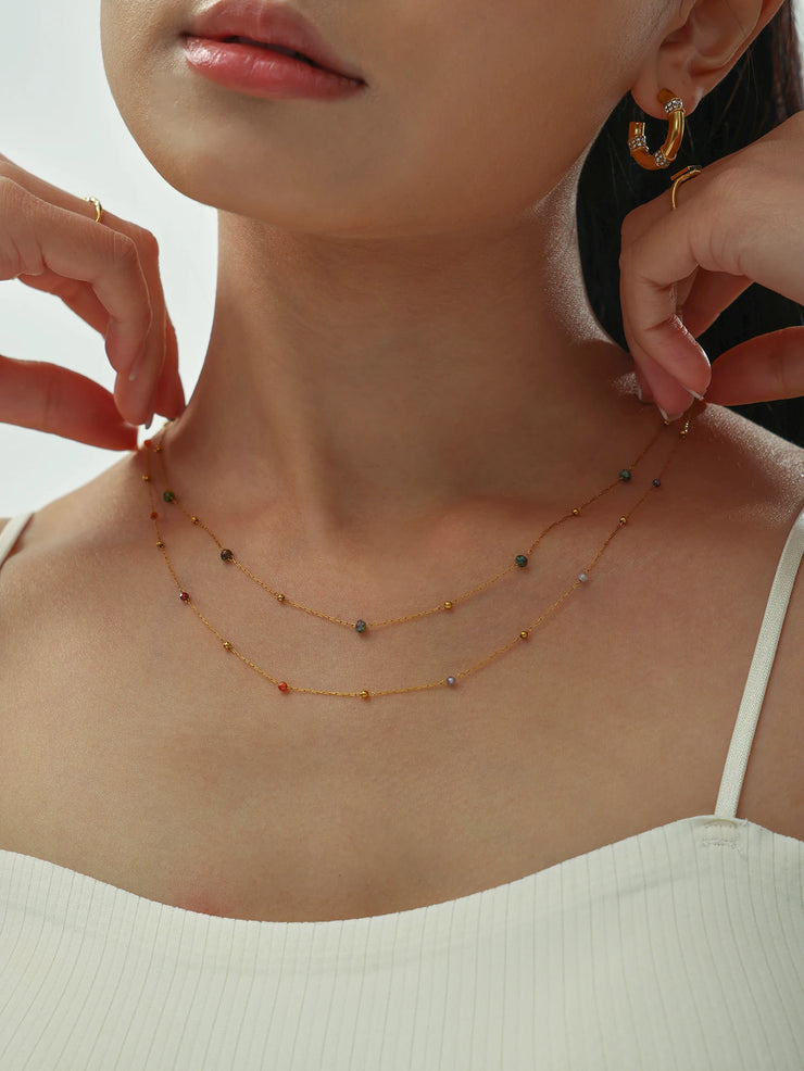 Colorful Charm Choker Necklace