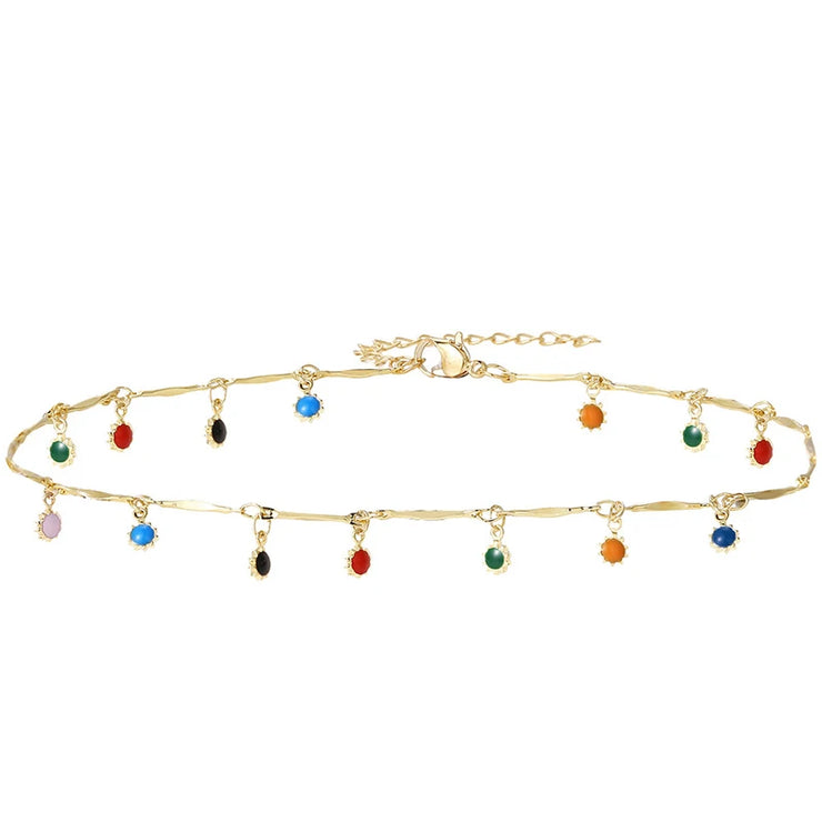 Vibrant Tassel Pendant Necklace