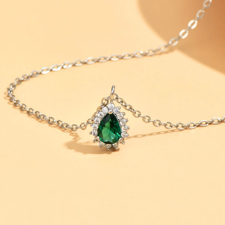 Sparkling Water Drop Necklace