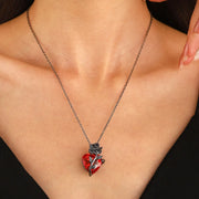 Gothic Heart Pendant Necklace