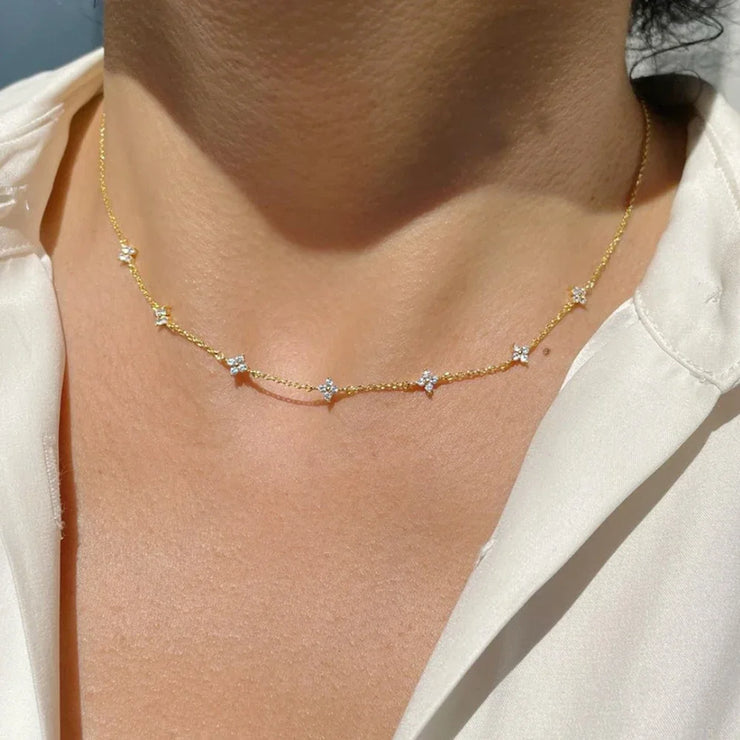 Elegant Gold Charm Necklace