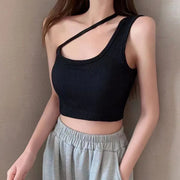 Chic One-Shoulder Crop Top