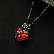 Gothic Heart Pendant Necklace