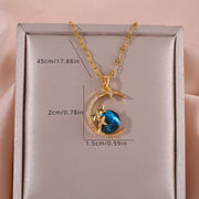 Blue Star Luxury Pendant Necklace