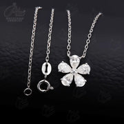 Elegant Moissanite Flower Necklace
