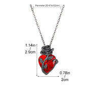 Gothic Heart Pendant Necklace