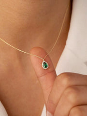 Sparkling Water Drop Necklace