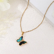 Sparkling Butterfly Necklace Charm