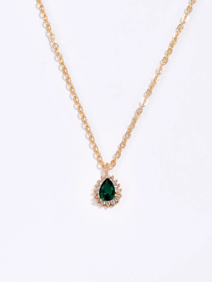 Sparkling Water Drop Necklace
